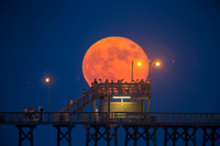 Piering at the Supermoon
